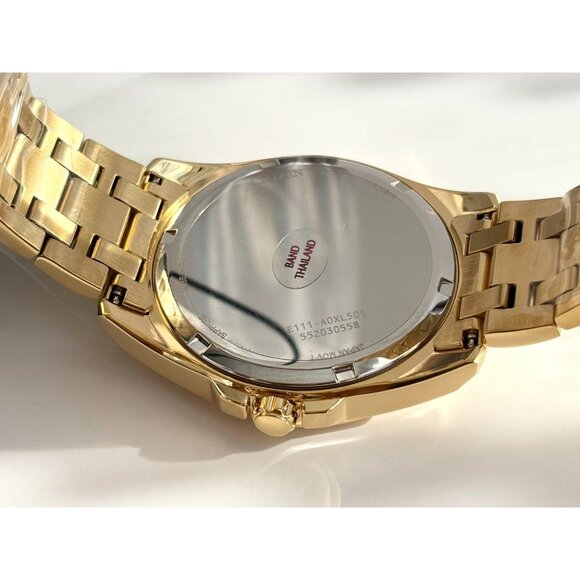 NEW Citizen Eco Drive Men's Peyten Champagne Dial Gold Band Watch BM752-54P 41mm - Picture 8 of 16
